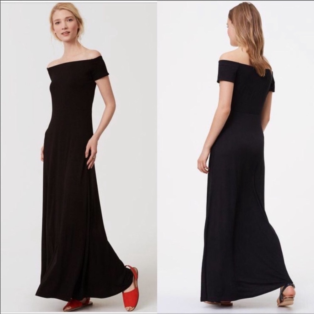 5/$25 Ann Taylor LOFT black maxi dress